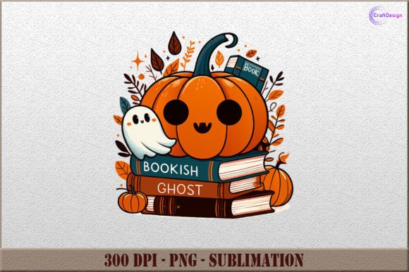 Download Cute Ghost Bookish PNG Halloween Clipart - Clipart Collection