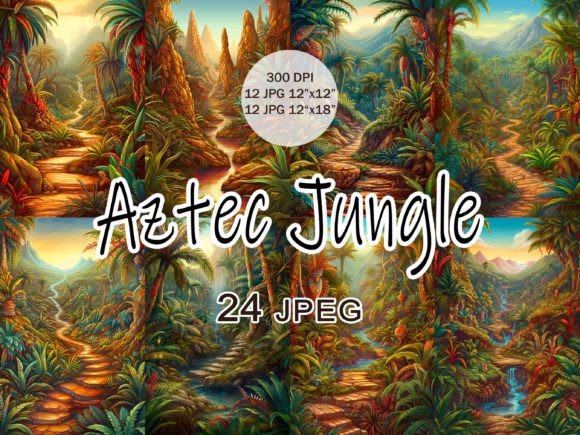 Download Aztec Jungle Landscape JPEG Clipart - Clipart Collection