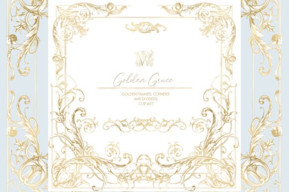 Download Gold Ornate Victorian Frame Clipart - Clipart Collection