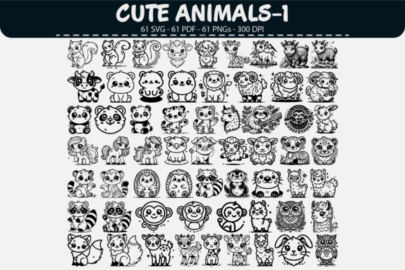 Download Cute Animal Clipart – 61 Designs - Clipart Collection