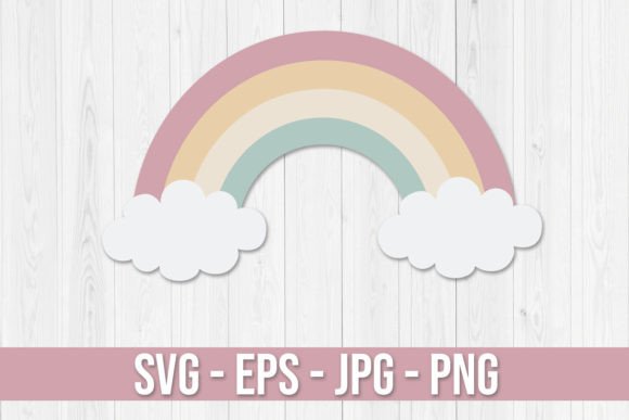 Download Pastel Rainbow Clipart Svg Vector - Clipart Collection
