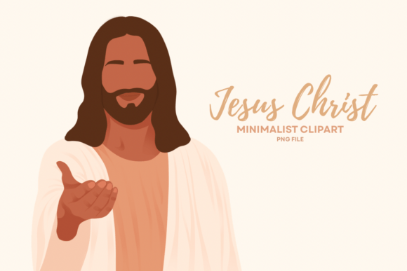 Download Brown Skin Jesus Minimalist Clipart - Clipart Collection