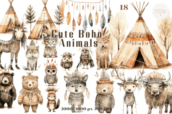 Download Bohemian Clipart for Nursery Decor - Clipart Collection