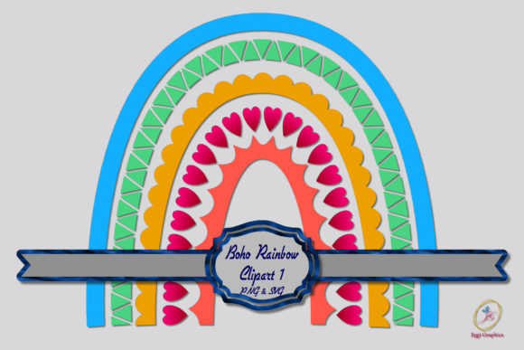 Download Boho Scandinavian Rainbow Clipart 1 - Clipart Collection