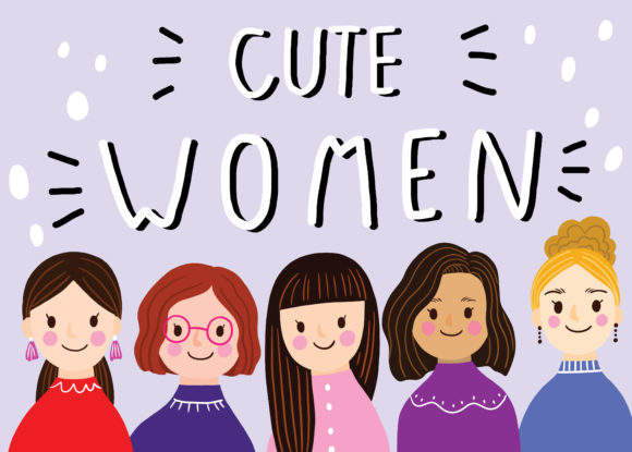 Download Flat Design Women Illustration Clipart. - Clipart Collection