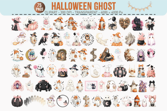 Download Halloween Ghost Clipart – 75 PNGs - Clipart Collection