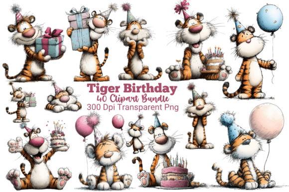 Download 35+ Tiger Birthday Clipart PNG - Clipart Collection
