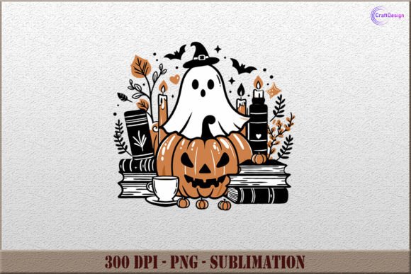 Download Cute Ghost Bookish PNG Halloween Clipart - Clipart Collection