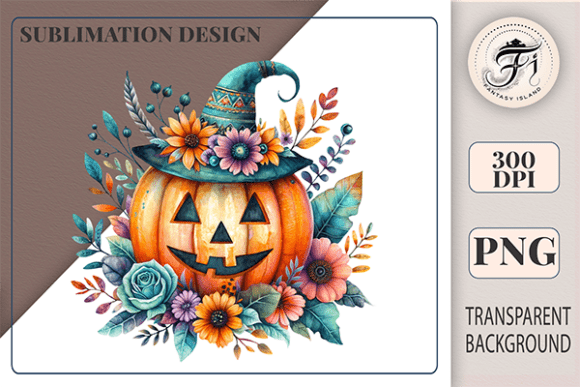 Download Boho Halloween Pumpkin Clipart Witch Hat - Clipart Collection