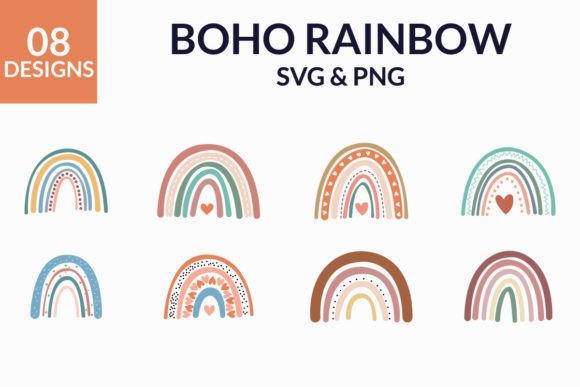 Download Boho Rainbow Bundle Pastel Boho Rainbow - Bundle Collection