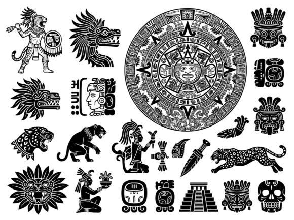 Download Aztec Mayan Icon Clipart Vector Art - Clipart Collection