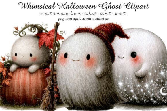 Download Whimsical Halloween Ghost Clipart - Clipart Collection