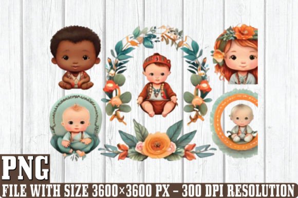 Download Watercolor Boho Baby Clipart - Clipart Collection