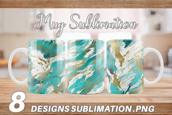 Download Mug Contemporary Art Turquoise - Contemporary Collection