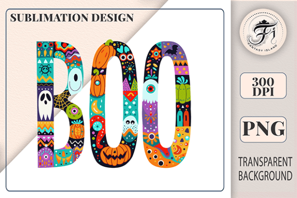 Download Boo Boho Lettering Halloween Clipart PNG - Clipart Collection
