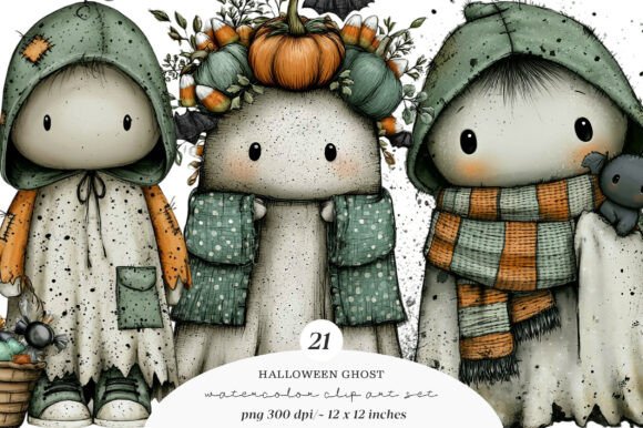 Download Whimsical Halloween Ghost Clipart - Clipart Collection