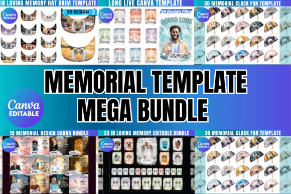 Download Memorial Mega Bundle Canva Template - Bundle Collection