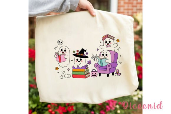 Download Cute Spooky Ghosts Reading PNG Clipart - Clipart Collection