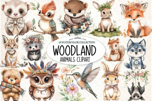Download Charming Fairy Woodland Animals Clipart - Clipart Collection