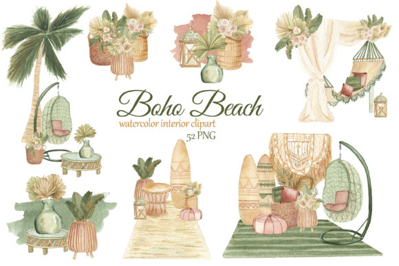 Download Boho Beach House Clipart - Clipart Collection