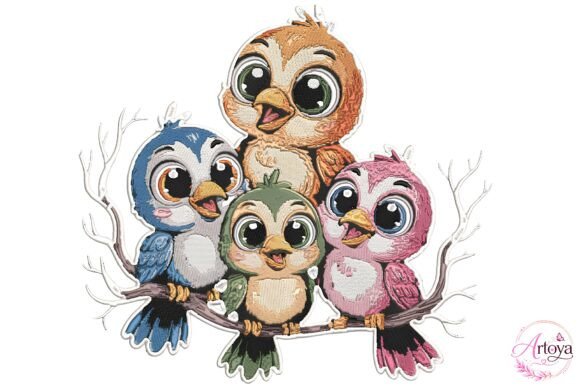 Download Cute Bird Embroidery Bundle - Bundle Collection