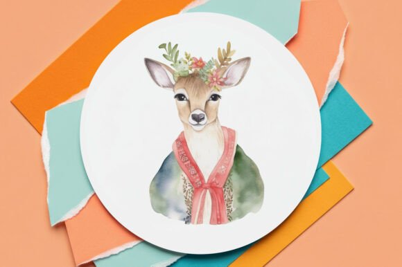 Download Watercolor Deer Clipart - Clipart Collection