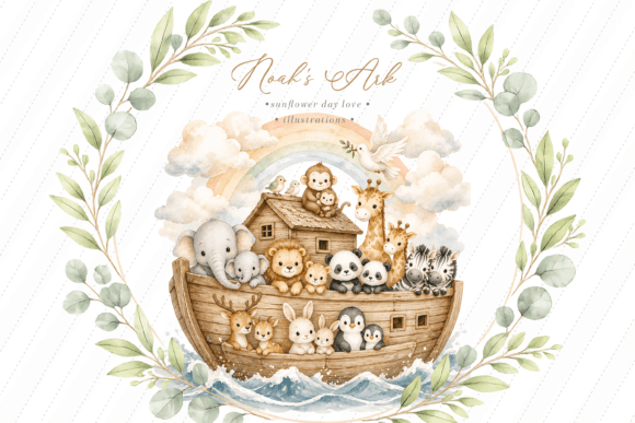 Download Cute Noah’s Ark Baby Clipart - Clipart Collection