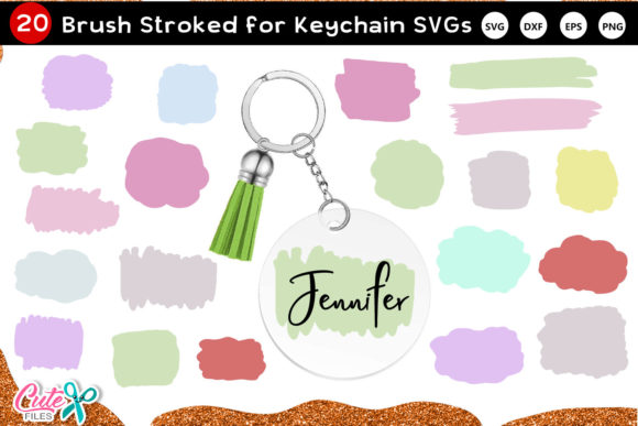 Download Paint Brush Stroke Keychain Bundle - Bundle Collection