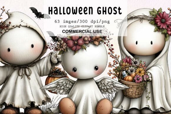 Download Whimsical Halloween Ghost Clipart - Clipart Collection