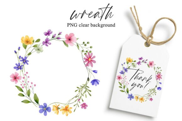 Download Wreath Wild Flowers, Frame, Hand Drawing - Wing Collection