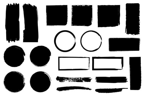Download Collection of Abstract Brush Stroke Pack - Collection Collection