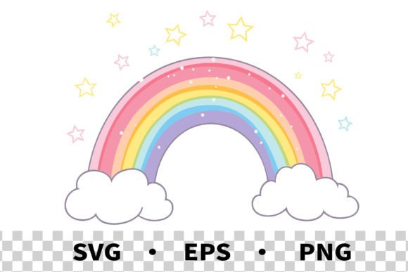 Download SVG Pastel Rainbow Clipart Vector - Clipart Collection