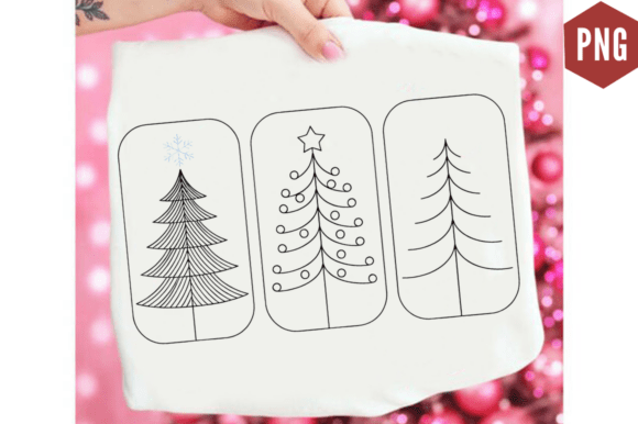 Download Boho Christmas Trees Clipart Sublimation - Clipart Collection