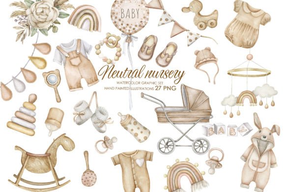 Download Watercolor Boho Nursery Clipart - Clipart Collection
