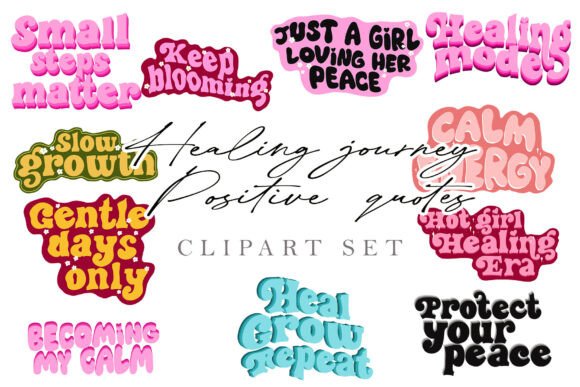 Download Healing Quotes Clipart | Girly Self-Care - Clipart Collection