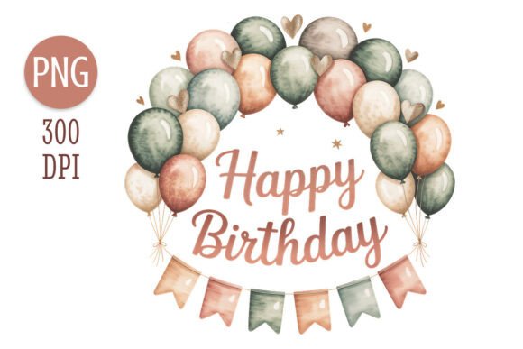 Download Boho Birthday Sublimation PNG Clipart - Clipart Collection