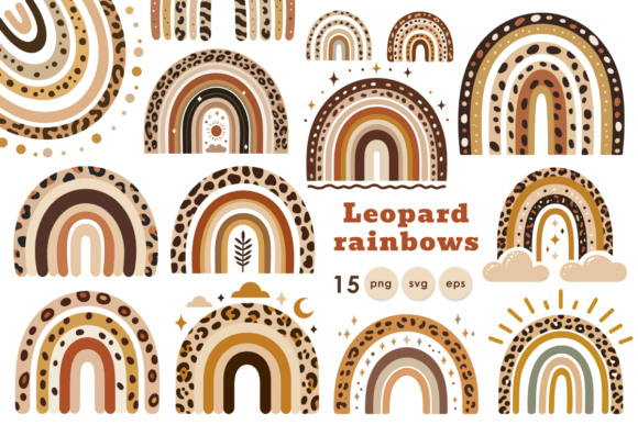 Download Leopard Boho Print Rainbow PNG Clipart - Clipart Collection