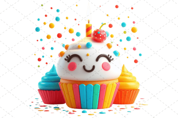 Download Birthday Cupcake Watercolor Clipart - Clipart Collection