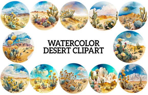 Download Watercolor Desert Clipart - Clipart Collection