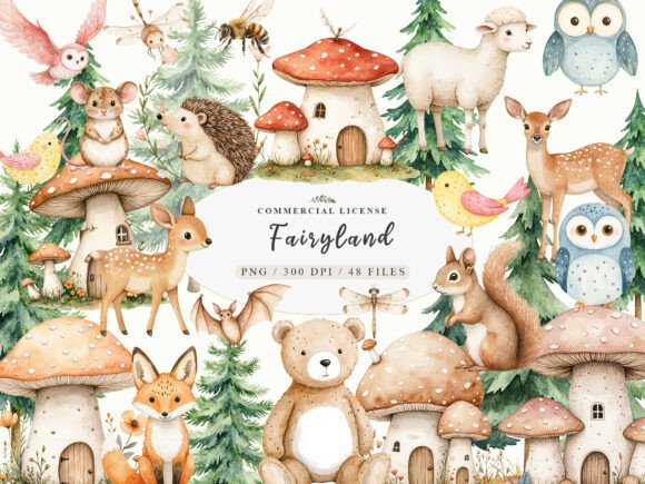 Download Woodland Forest Animals Friends Clipart - Clipart Collection
