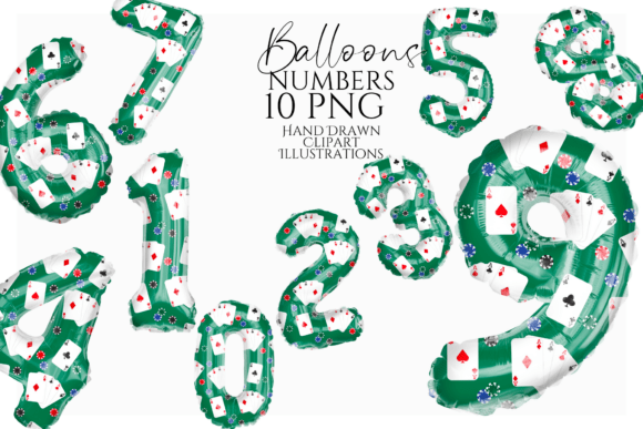 Download Casino Balloon Numbers Clipart - Clipart Collection