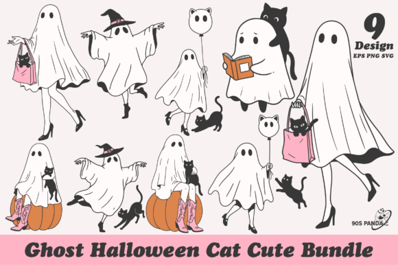 Download Ghost Halloween Cat Cute Bundle - Bundle Collection