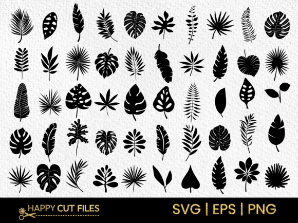 Download Tropical Leave Svg Bundle , Leaf Clipart - Bundle Collection