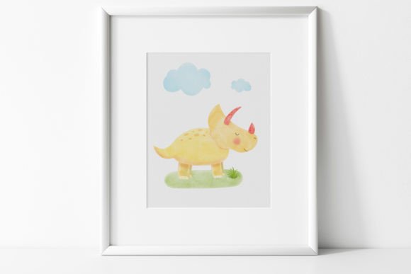 Download Yellow Dinosaur Nursery Wall Art - Premium Resources